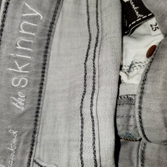 7 For All Mankind "The Skinny" Lowrise Jeans 25 - Picture 2 of 4
